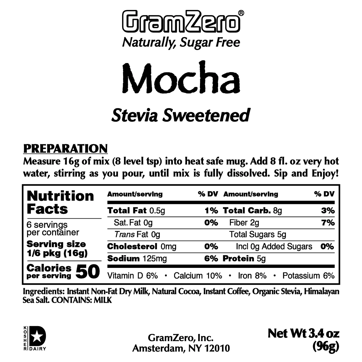 MOCHA Flavored Instant Coffee ☕ Powdered Cappuccino Mix - Image 3
