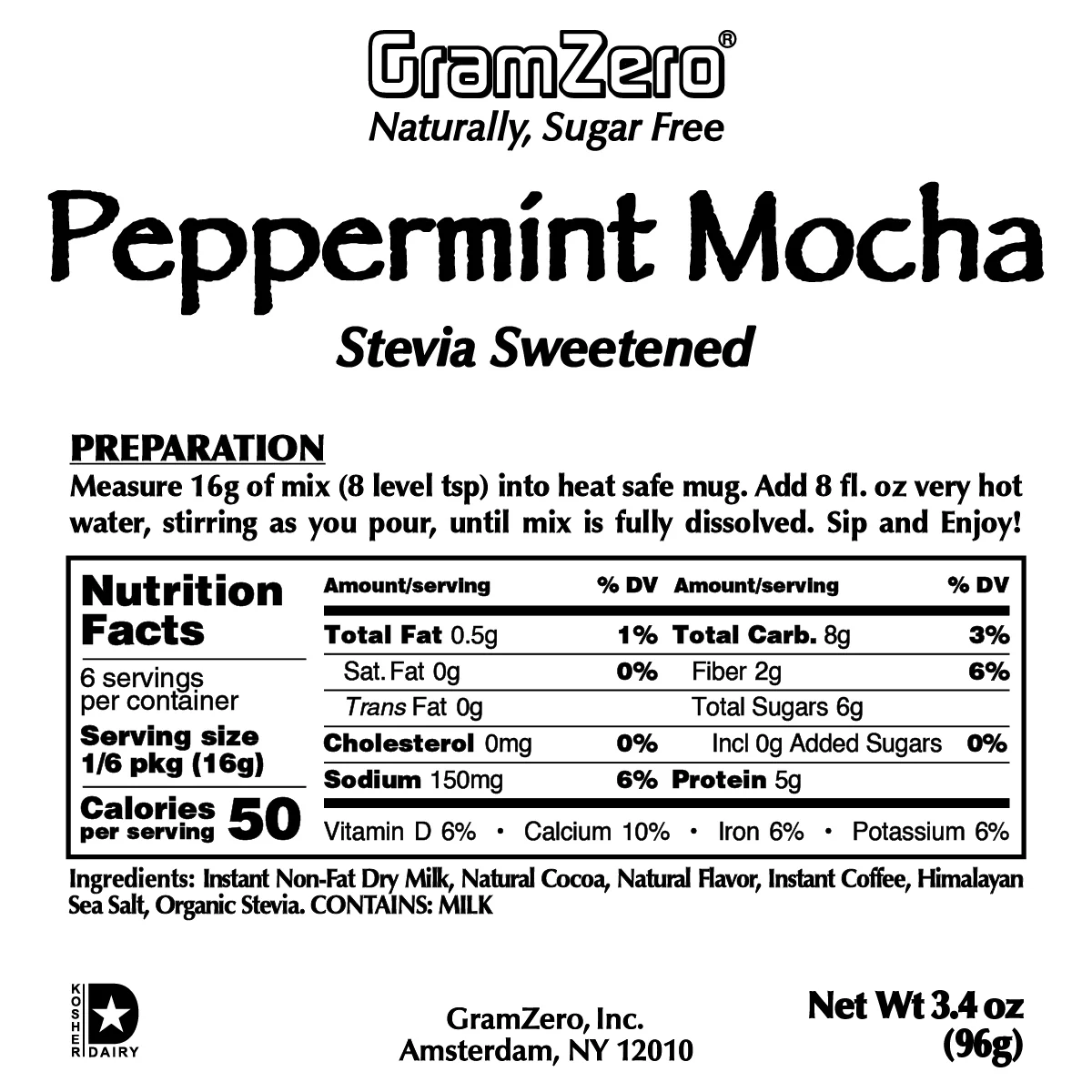 PEPPERMINT MOCHA Flavored Instant Coffee ☕ Powdered Cappuccino Mix - Image 3