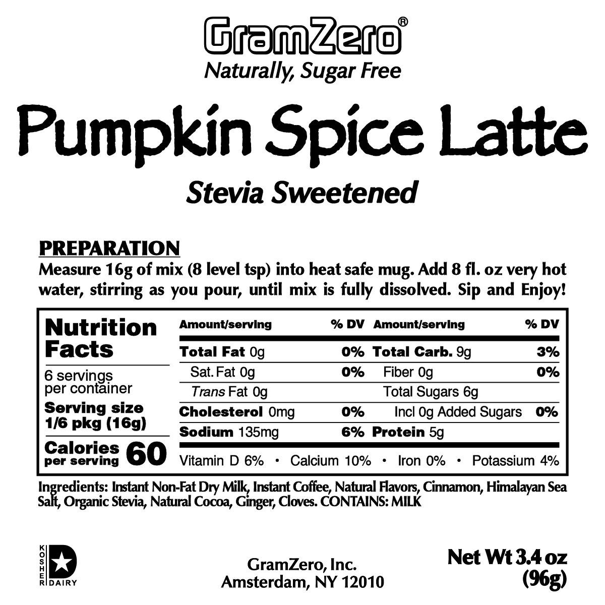 PUMPKIN SPICE LATTE Flavored Instant Coffee ☕ Powdered Cappuccino Mix - Image 3